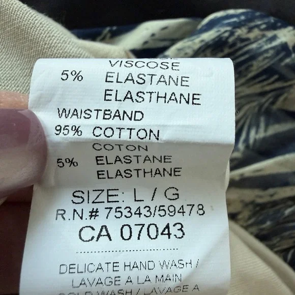 Bellambra Italy Womens Silk Blend Palazzo Pants Size L Wide Leg Resort Boho - Picture 14 of 15